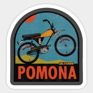 Vintage Moto Bike Pomona Sticker